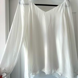 Pure white blouse